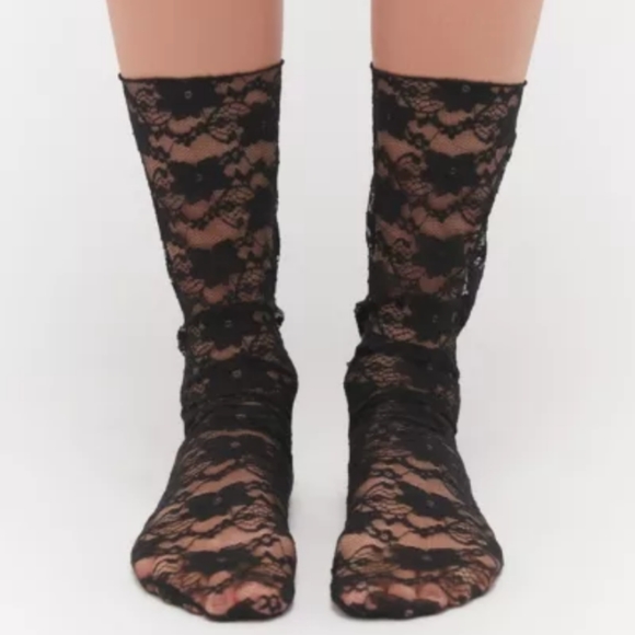 Accessories - 🆓 free with any purchase, Floral knee high lace stockings socks, nwt